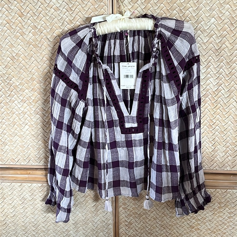 Free People Long sleeve blouse